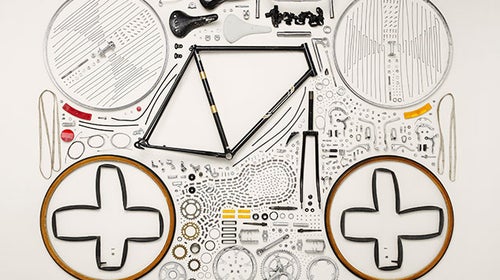 Disassembled bike