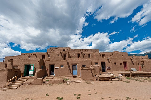 Adobe house in Taos Pueblo