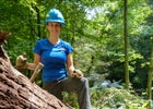 trail crew crosscut saw Tennessee forest