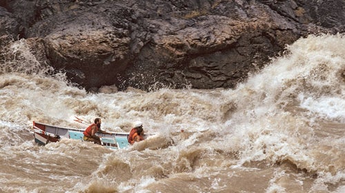 grand canyon crystal rapid whitewater