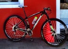 An XTR-equipped carbon Merida full-suspension bike that Heymans once raced in the Cape Epic