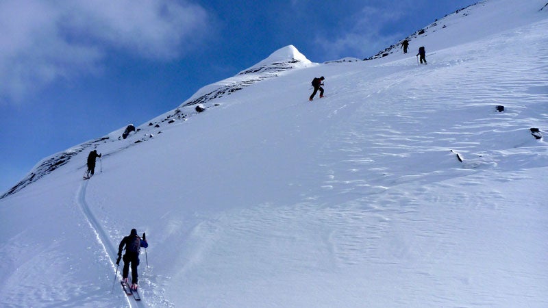 Daddy's day out; Steve gets his powder fix in British Columbia.