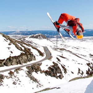 skier backflip