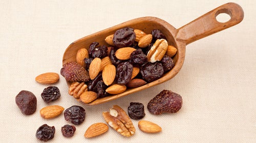 nuts and dried berries