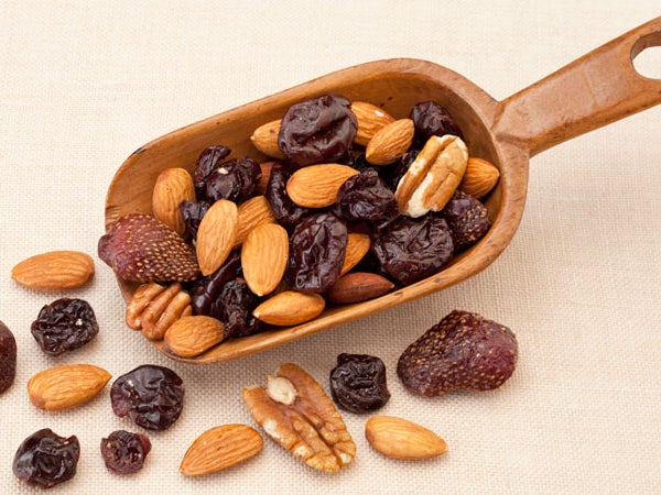 nuts and dried berries