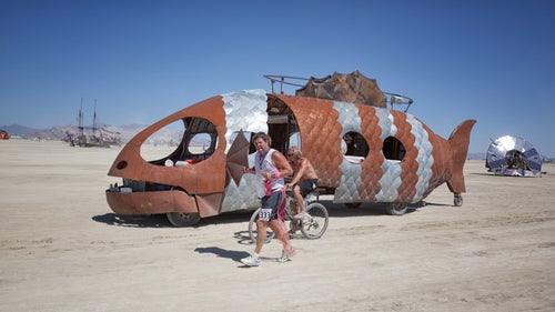 Burning Man 2014 Black Rock City Playa Embrace Art Cars