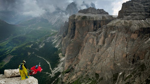 BASE Jumping Dolomites photography