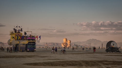 Burning Man 2014 Black Rock City Playa Embrace Art Cars