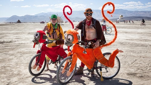 Costumes and bike modifications are more fun with a partner.