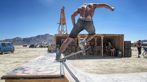 Burning Man 2014 Black Rock City Playa Embrace Art Cars