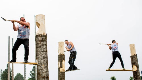 Lumberjack World Championships Hayward WI. 国产吃瓜黑料Online Man sports Lumberjack