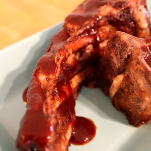Outside Online Cooking ribs