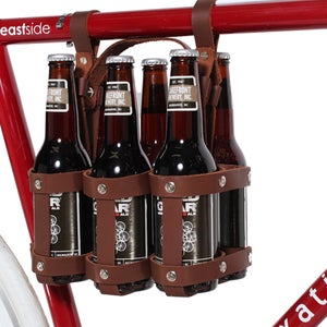 Carry your beer in style with the Fyxation Leather Six Pack Caddy.