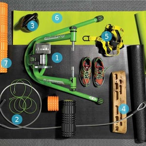 Kurt Kinetic Rock and Roll trai Crossrope ¬Complete set DragonDoor Russian kettlebell Metolius Wood Grips training bo TRX Home kit YogaJack One mat Trigger Point Grid foam roller home gym workout best winter workout