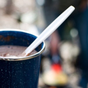 Hot chocolate on the road.