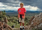 James Broyles, age nine, in the Absarokas, Wyoming