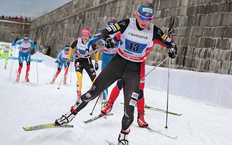 Kikkan Randall at the 2012 cross-country World Cup.