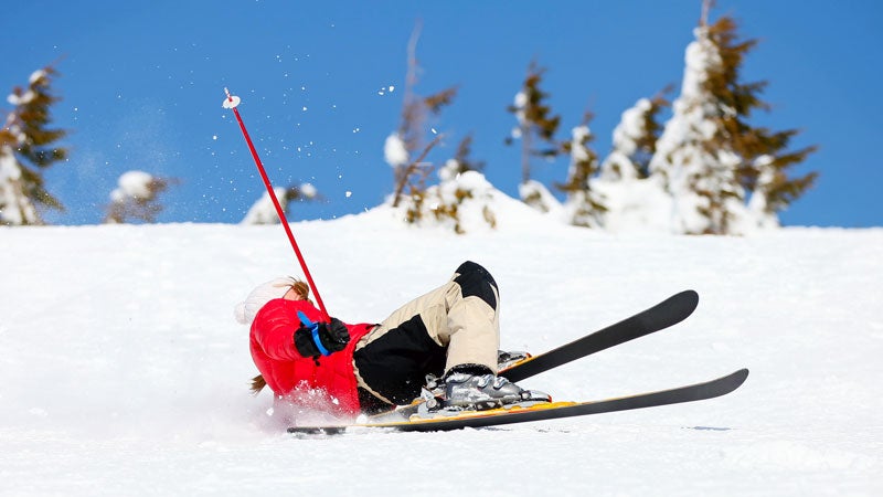 A bad spill doesn't have to mean the end of your skiing season.