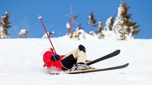 A bad spill doesn't have to mean the end of your skiing season.