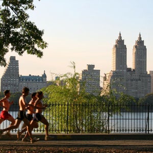 Runners, Central Park, New York City.