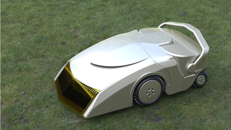 A Robotic Lawn Mower that Runs on Grass