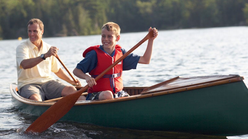 Father and son canoe dawwwwww