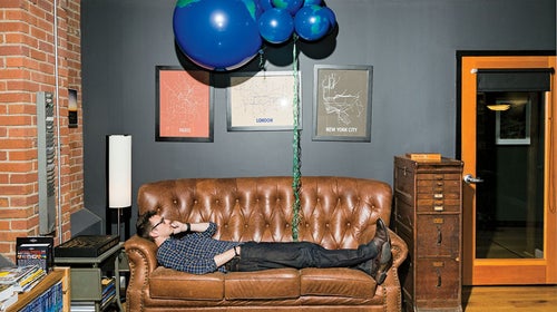 Houghton's office. His dad did the drywall.