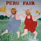 Six-year-old Sophie Caldwell (left) with sister Isabel (right) at the Peru Fair in 1996.
