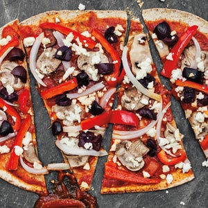 weight loss for athletes, easy recipes for athletes, quick recipe, Matthew Fitzgerald, greek tortilla pizza