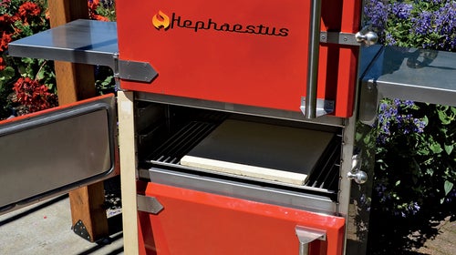 Fire god: a smoker, grill, and pizza oven all in one.