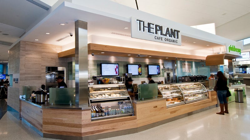 Everything at San Francisco airport's Plant Cafe is made with exclusively 100 percent organic and local ingredients.