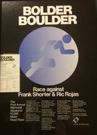 The promotional poster for the first Bolder Boulder, held in May 1979.
