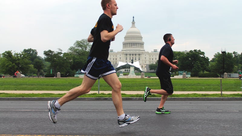 Maybe the inspiring views are part of the reason for Washington DC's fittest city honor—like this run by the U.S. Capitol building in the National Police Week 5k.