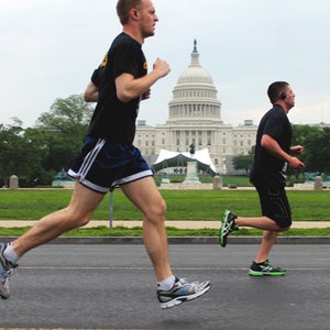 Maybe the inspiring views are part of the reason for Washington DC's fittest city honor—like this run by the U.S. Capitol building in the National Police Week 5k.