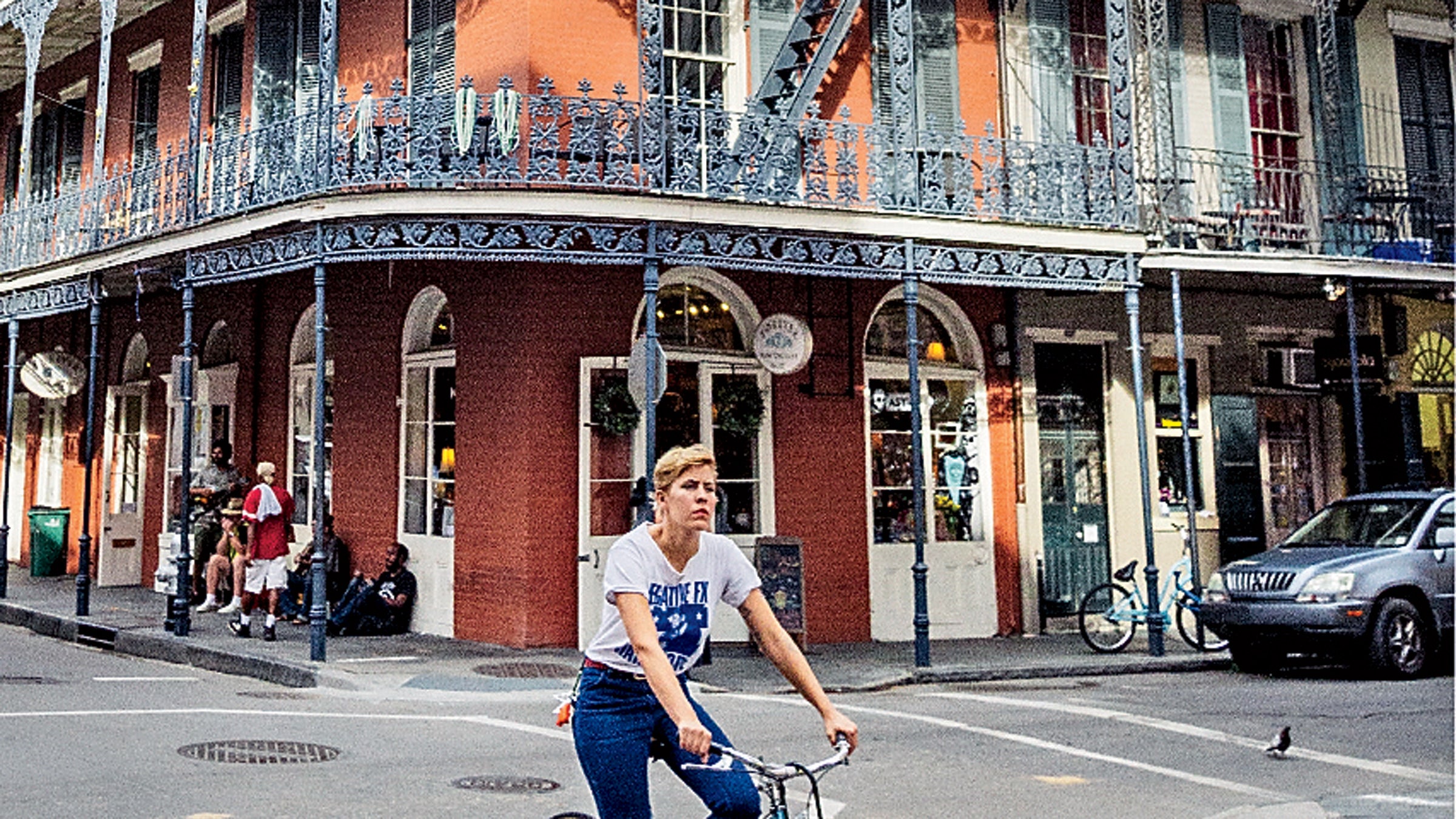 The romantic streets of New Orleans also happen to be cycling-friendly.