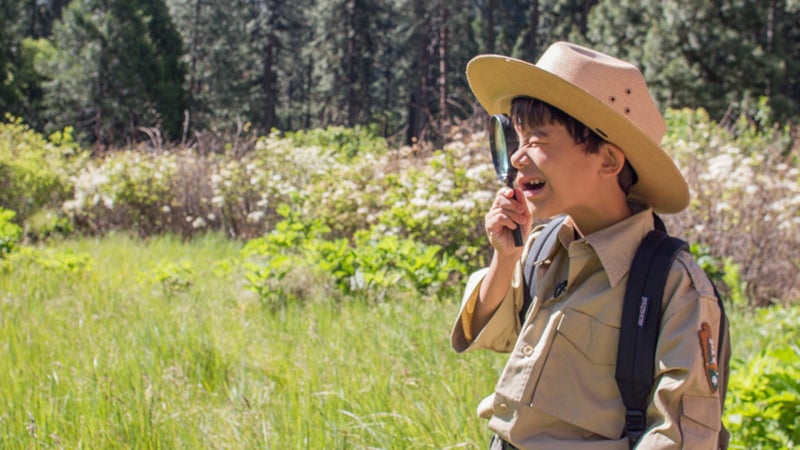 make-a-wish yosemite yosemite national park gabriel lawan-ying junior ranger ranger nature hike nature walk search and rescue injury park ranger Ed Visnovske simulation magnifying glass dreams exploring wilderness national park service national park