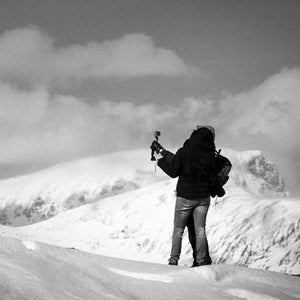 Selfies can happen anywhere. Here, hikers take a gratuitous shot at the top of Devil's Staircase in Scotland.