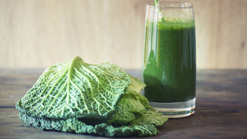 As a way of living his home-grown message, Scott Greenfield starts each day with a kale smoothie with greens freshly picked from his own garden.