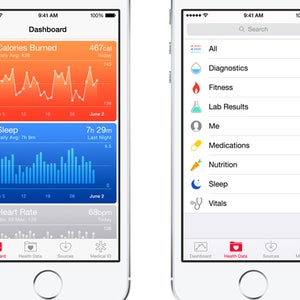 OutsideOnline Healthkit Apple iOS 8 preview app application fitness tracker tracking data tabs single-scree one screen single presents tracked sleep activity weight heart-rate data device iPhone mobile real-time medical ID identification sources dashboard health