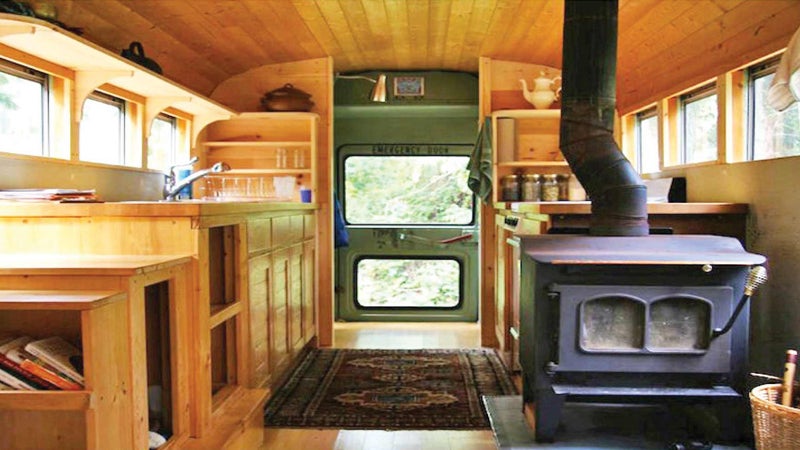 An idea of what The Nomads Bus will look like on the inside once it's been refurbished.