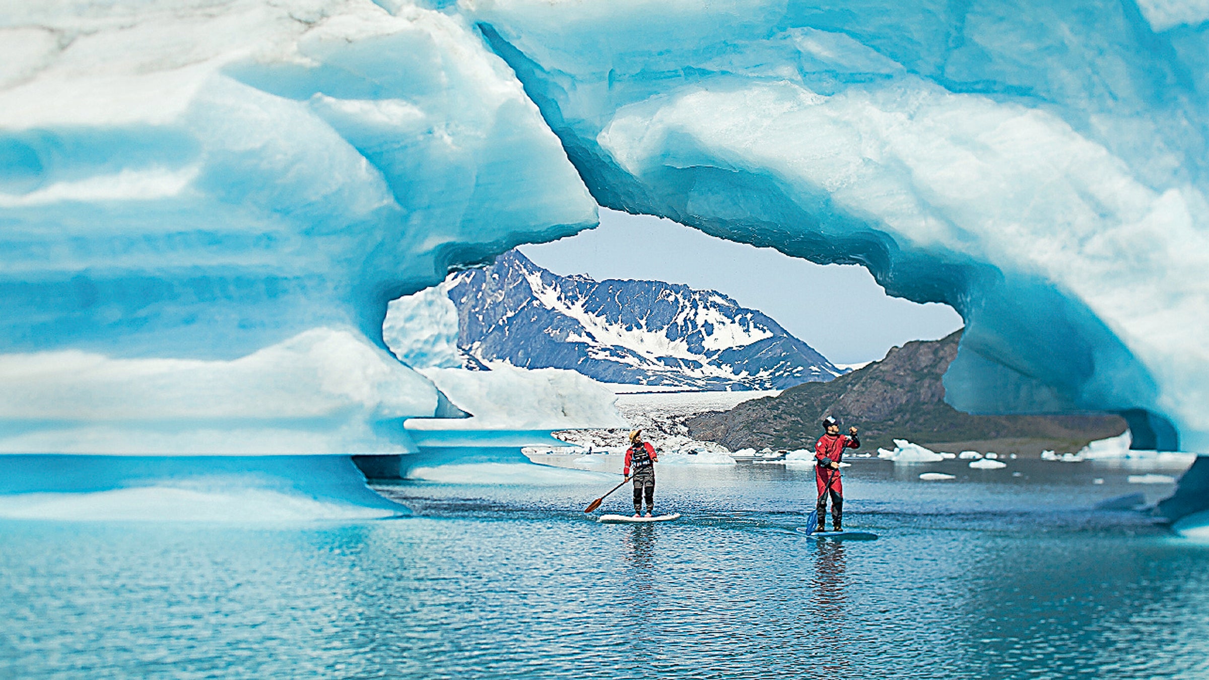 There aren't many places in America where you can paddleboard amongst glaciers, but Seward is one of them (pictured here: Bear Glacier).