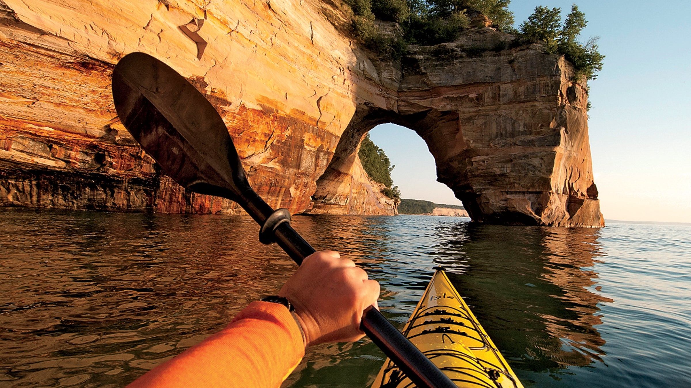 Michigan's Pictured Rocks National Lakeshore fills all your outdoor-fun needs: fishing, hiking, and of course, paddling.