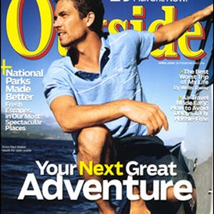 Paul Walker, Outside Magazine, April 2008