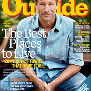Aaron Eckhart, Outside Magazine, August 2009