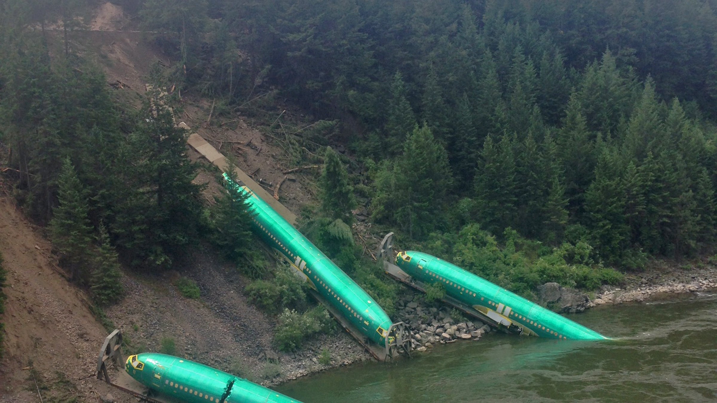 Wiley E. Waters Josh Flanagan Missoula Montana Boeing Boeing 747 Boeing 737 train derailment Montana Rail Link Montana FWP Montana Fish Wildlife and Parks Christine Oschell Pat Saffel Clark Fork Alberton Gorge