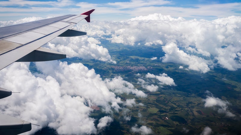 A kid's new view of the world starts with the view out of an airplane window.