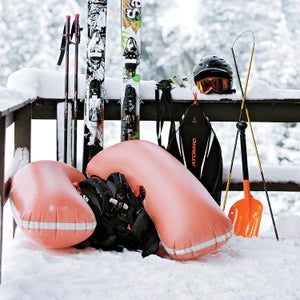 Free skiing equipment, Mayrhofen, Ziller river valley, Tyrol, Austria