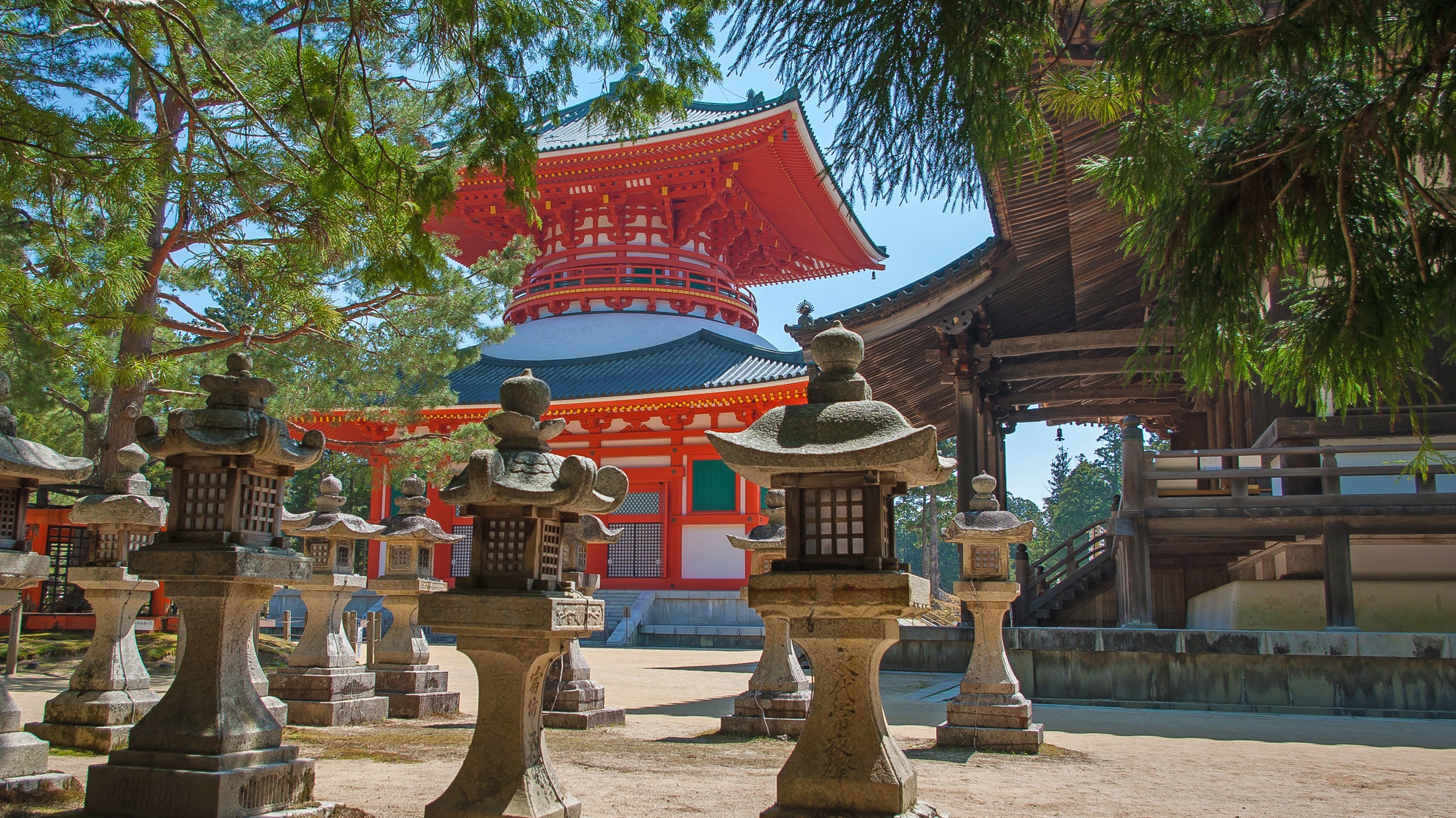 shrine japan Kumano Kodō osaka shinto buddhism Kii Mountain Range Nakahechi Takahara outside magazine outside online base camp travel organic hotel Kiri-no-Sato Temple of the Diamond Mountain