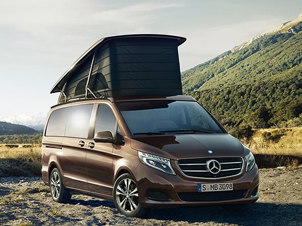 Mercedes-Benz Mercedes camper van marco polo camper marco polo activity fuel economy covet gear shed outside outside magazine outside online lugano leather