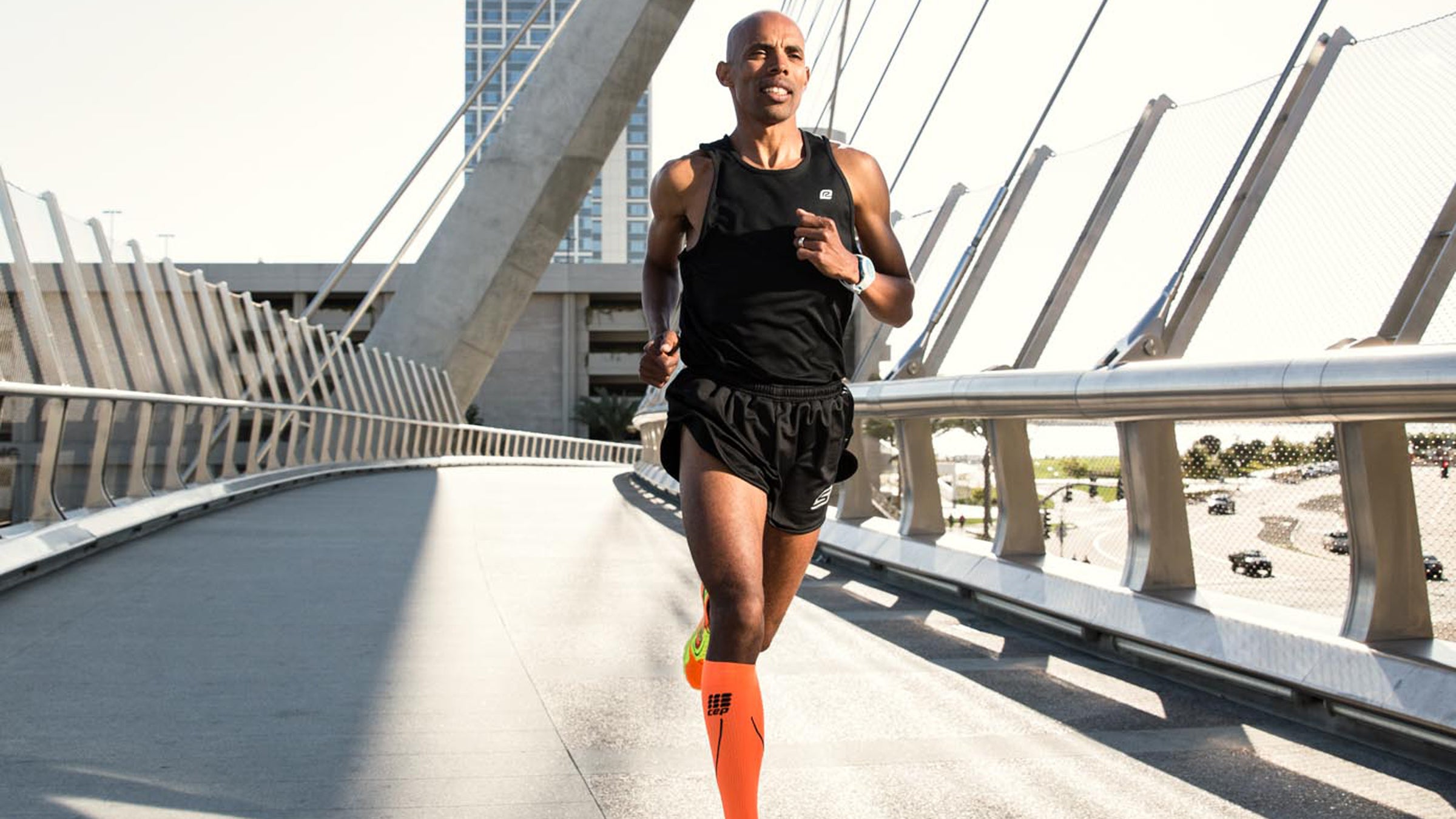 Keflezighi, at 5 feet 5 inches and 123 pounds, is the definition of commitment—only taking easy 10-mile-run days if he needs to.
